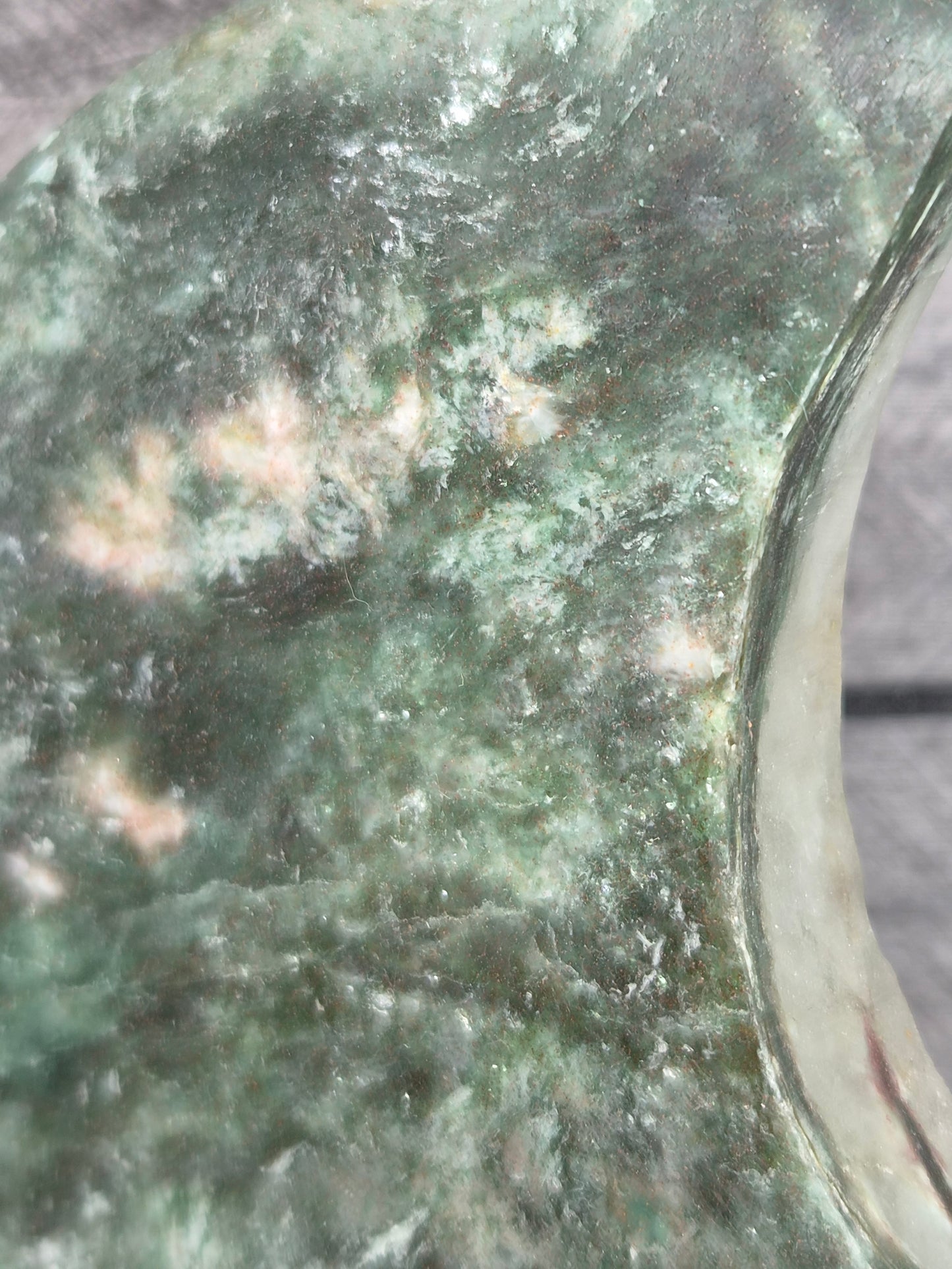 Groene Mica Maan op standaard nr11
