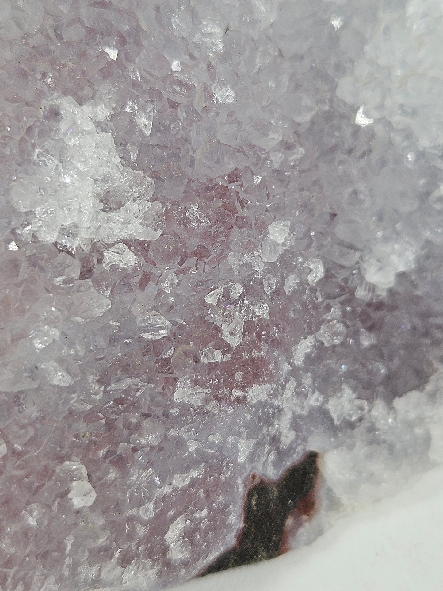 Roze chalcedoon op standvlak 428 gram