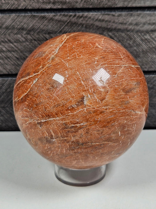 Roze maansteen bol 608 gram