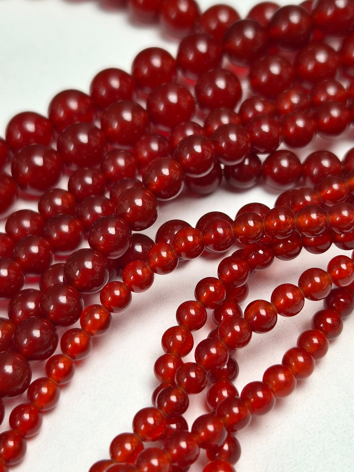 Carneool Rood Kralenstreng 8mm