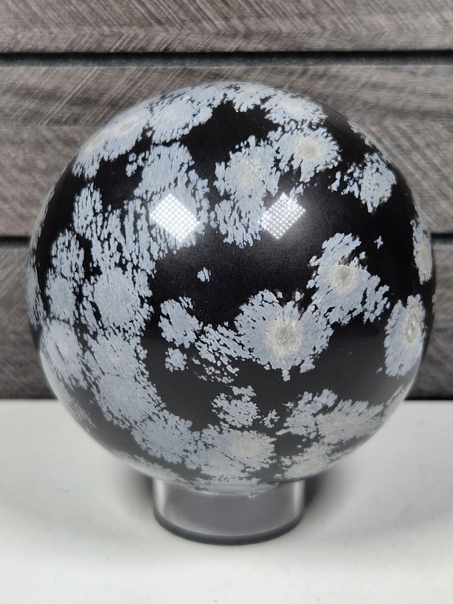Sneeuwvlok Obsidiaan bol 642 gram
