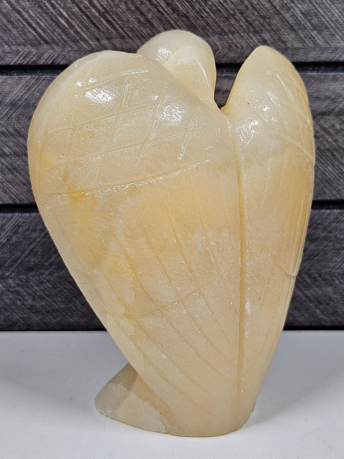 Gelber Jadeengel 413 Gramm