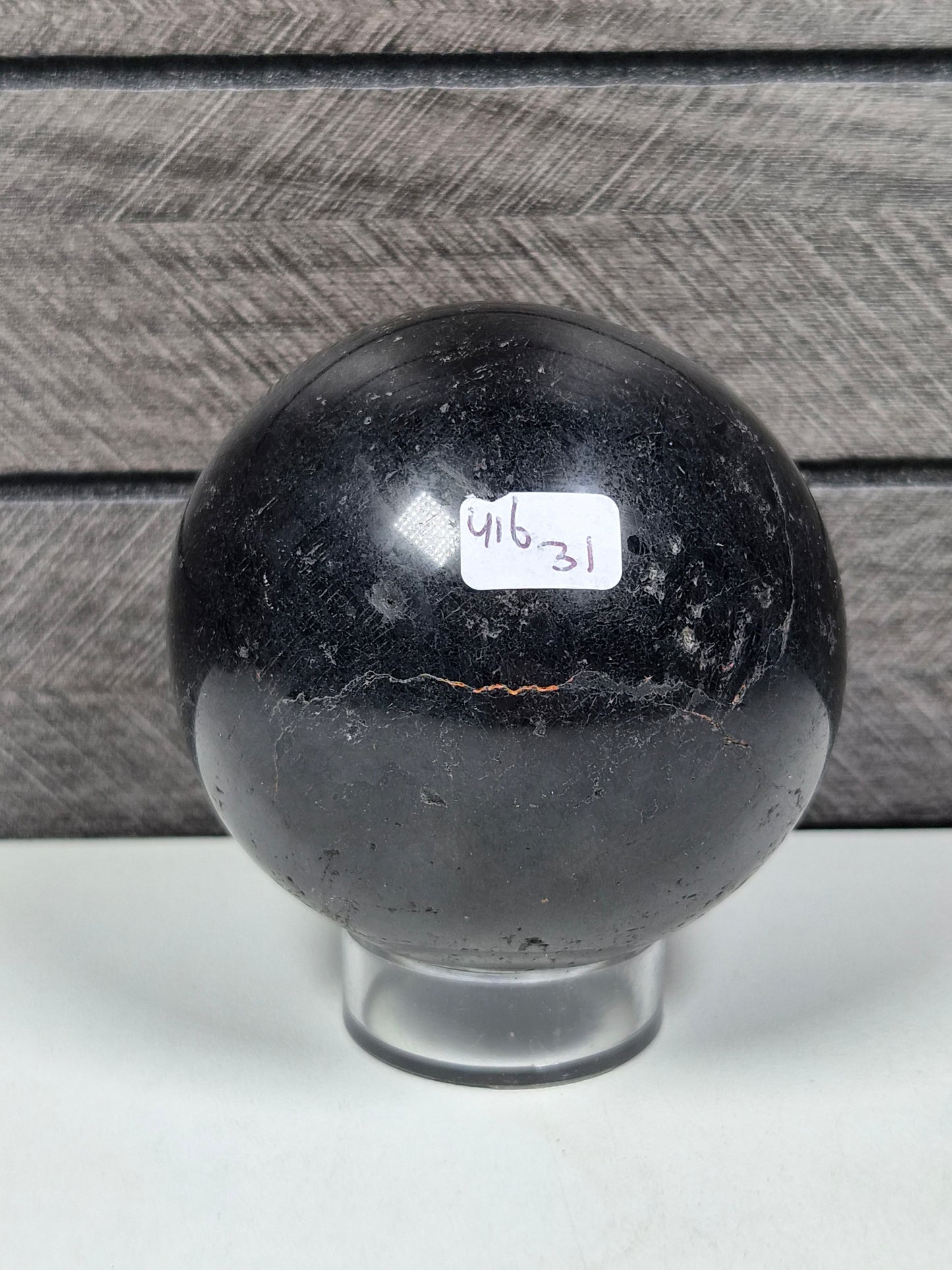 Zwarte Toermalijn bol 416 gram