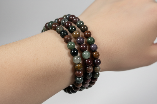 Oceaan jaspis armband 4mm