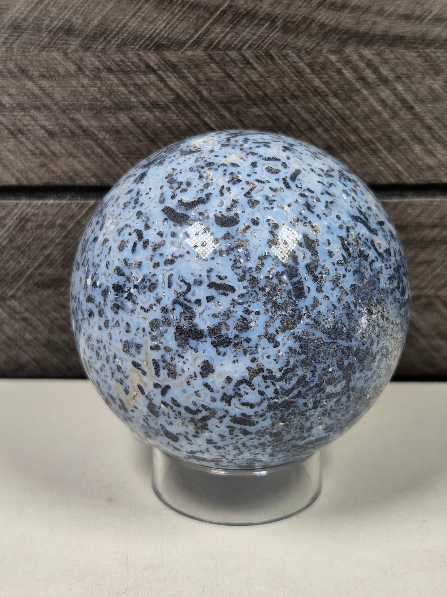 Blauwe Agaat bol 272 gram