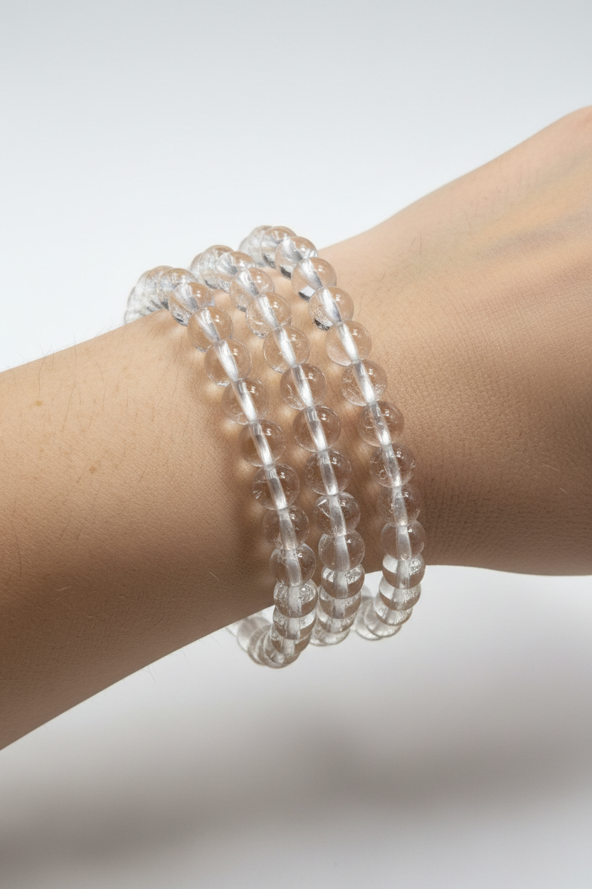 Bergkristal armband 4mm
