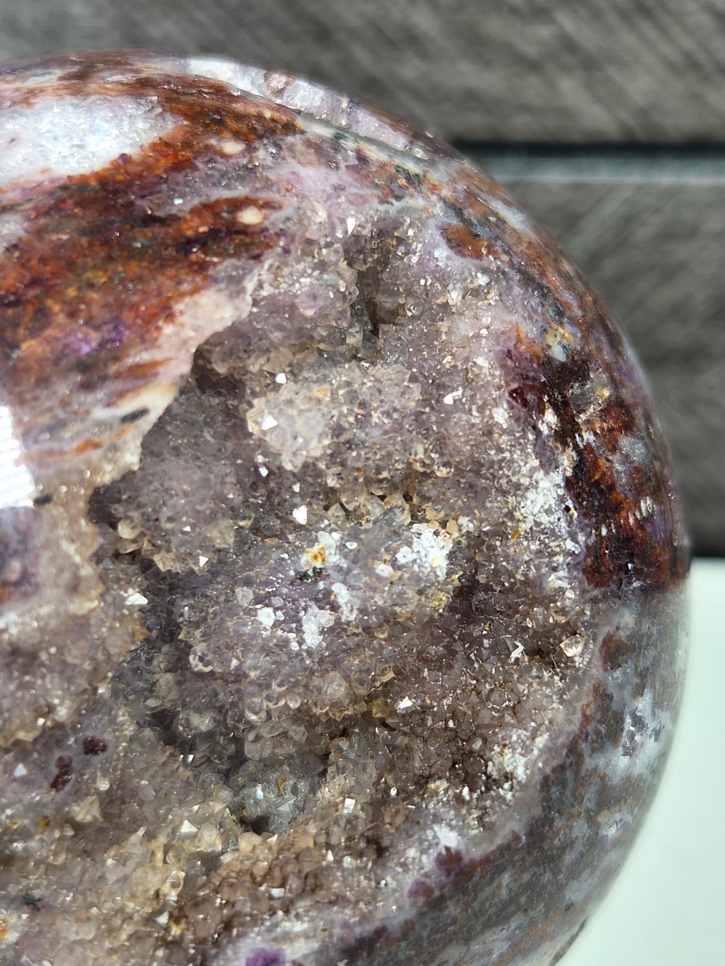 Fluoriet/Chalcedoon mix Bol 420 gram