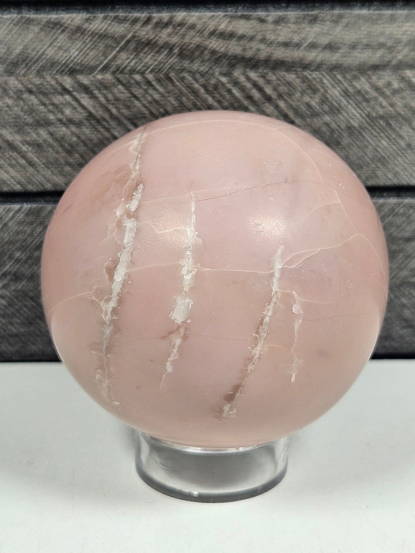 Roze opaal bol 424 gram