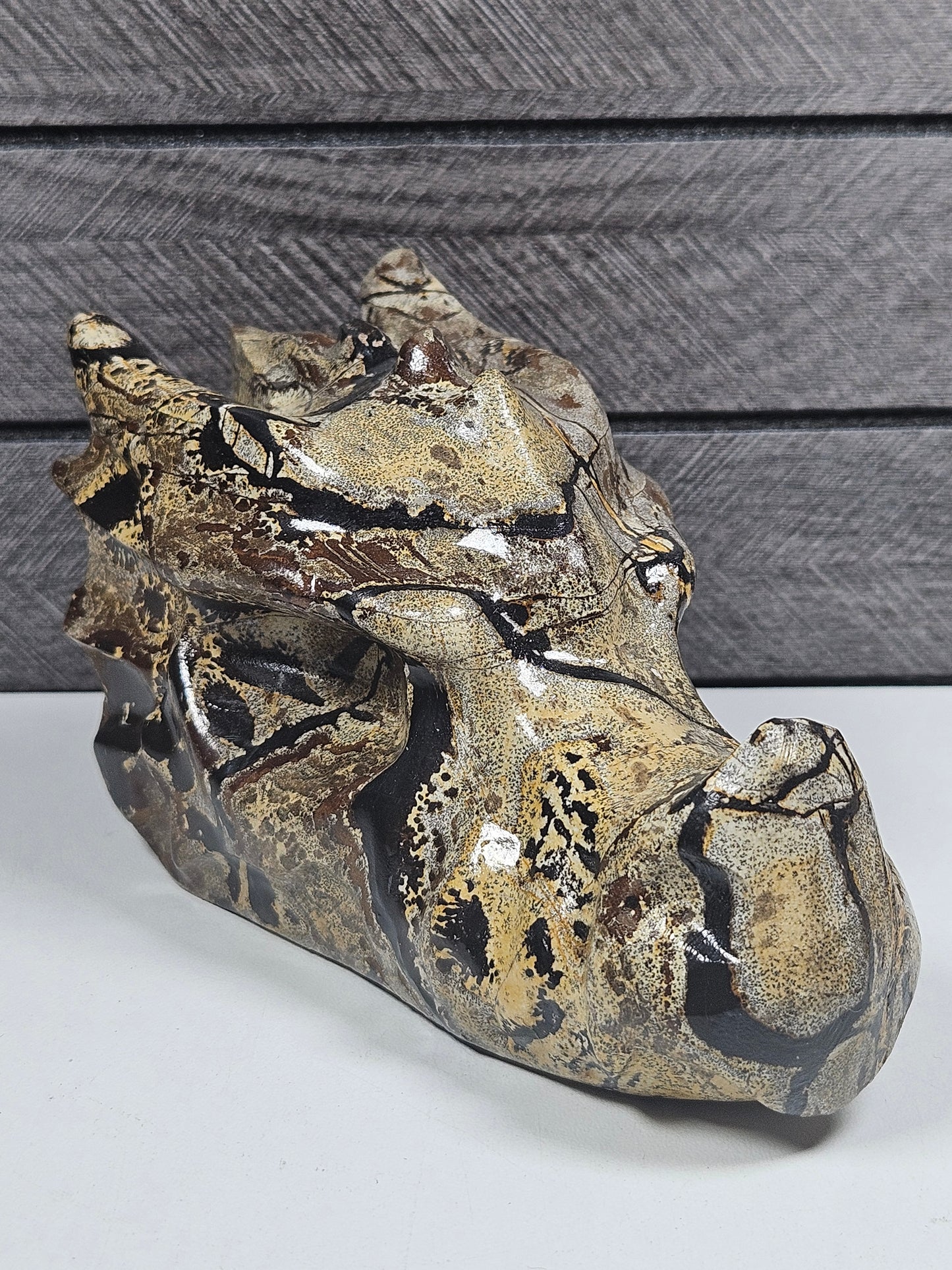 Landschap Jaspis Drakenkop 640 gram