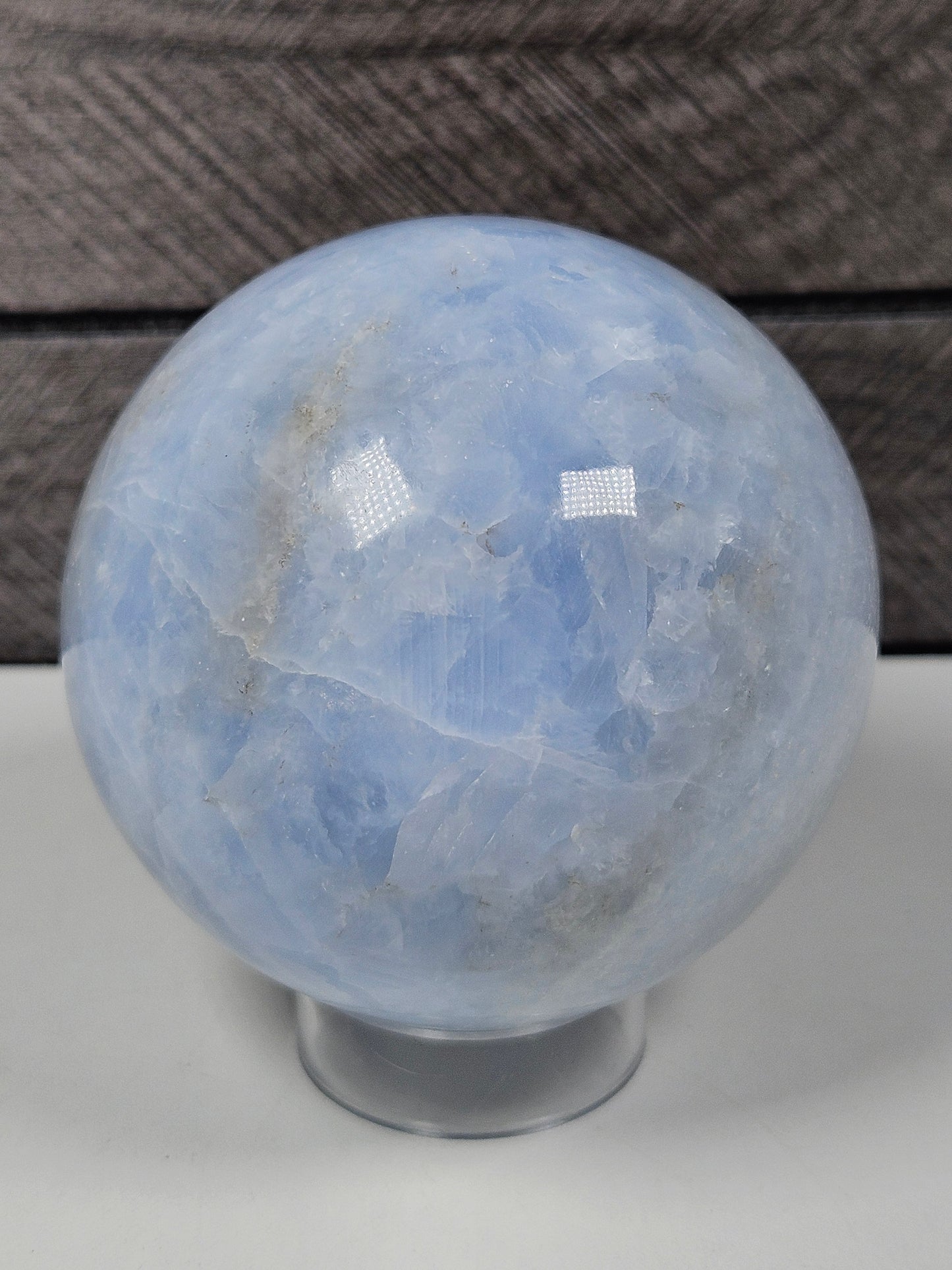 Blauwe calciet bol 460 gram