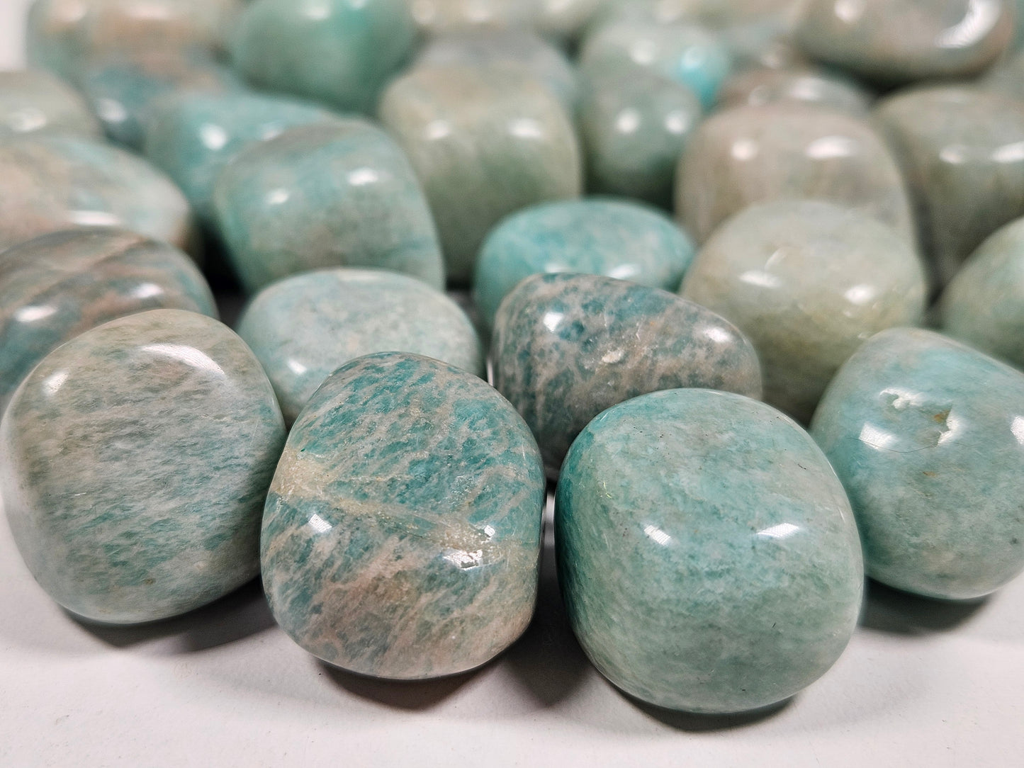 Amazoniet trommelsteen