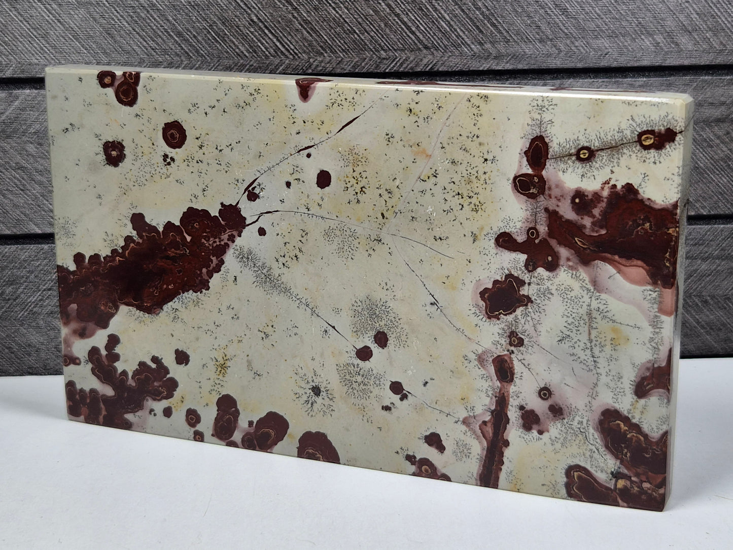 Vlekken Jaspis slab 458 gram