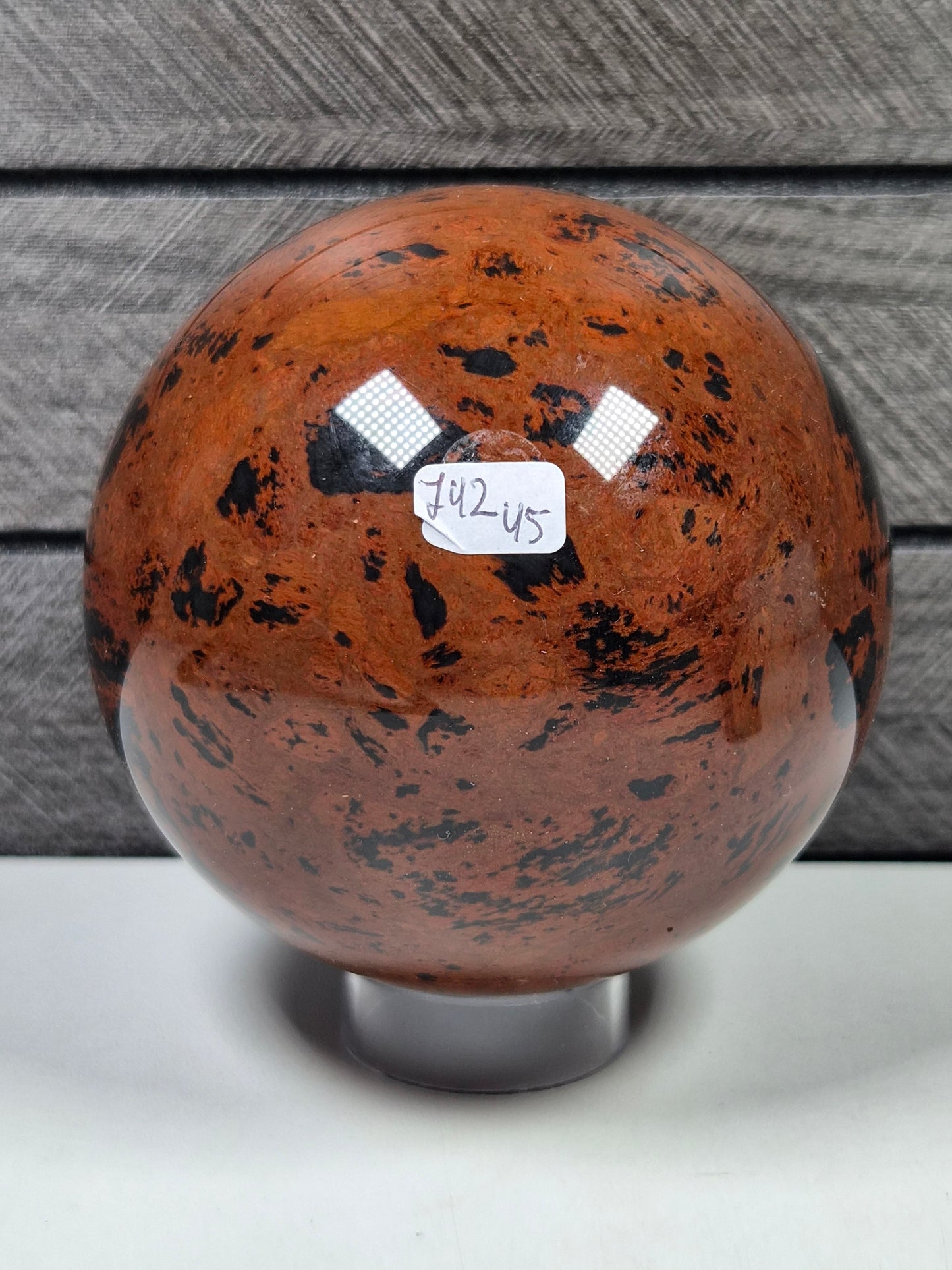 Mahonie Obsidiaan bol 742 gram
