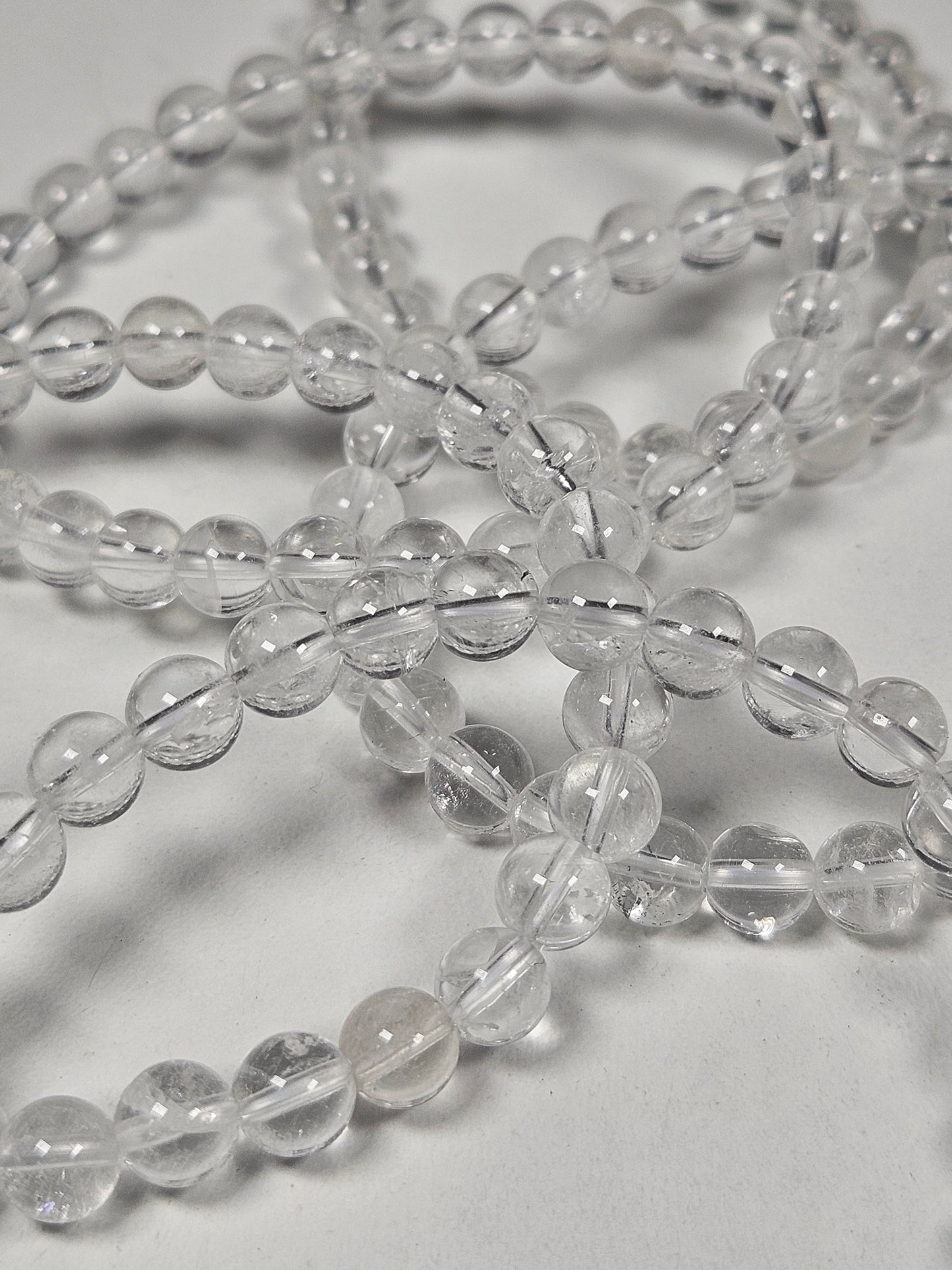 Bergkristal armband 6mm