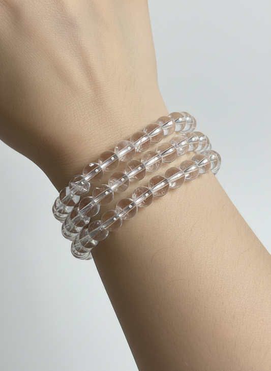 Bergkristal armband 6mm