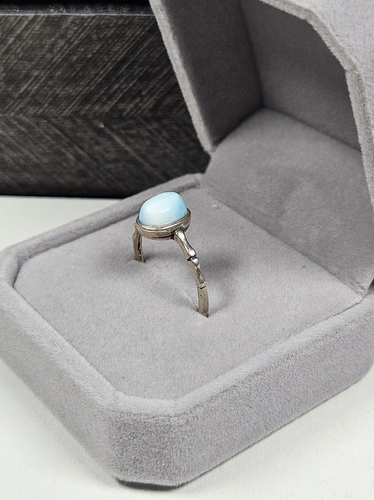Larimar s925 (zilver) verstelbare ring nr62