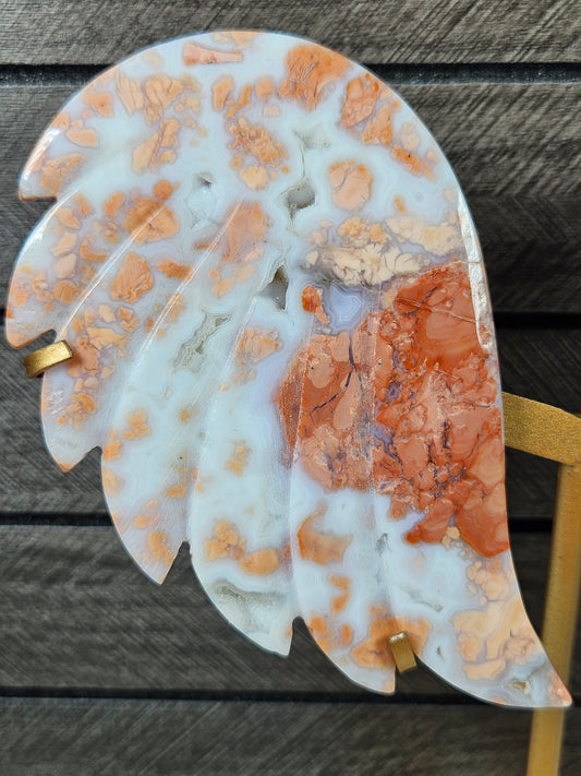 Roze agaat engelenvleugels nr42