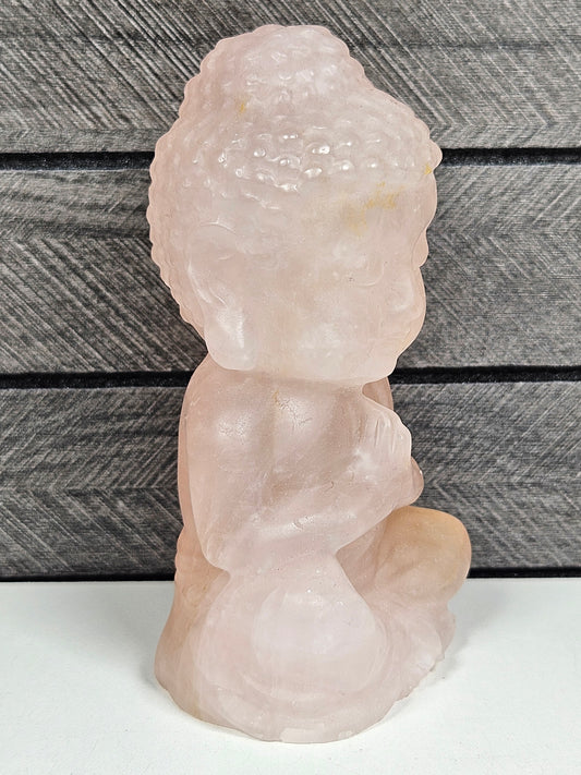 Rozenkwarts Buddha 440 gram