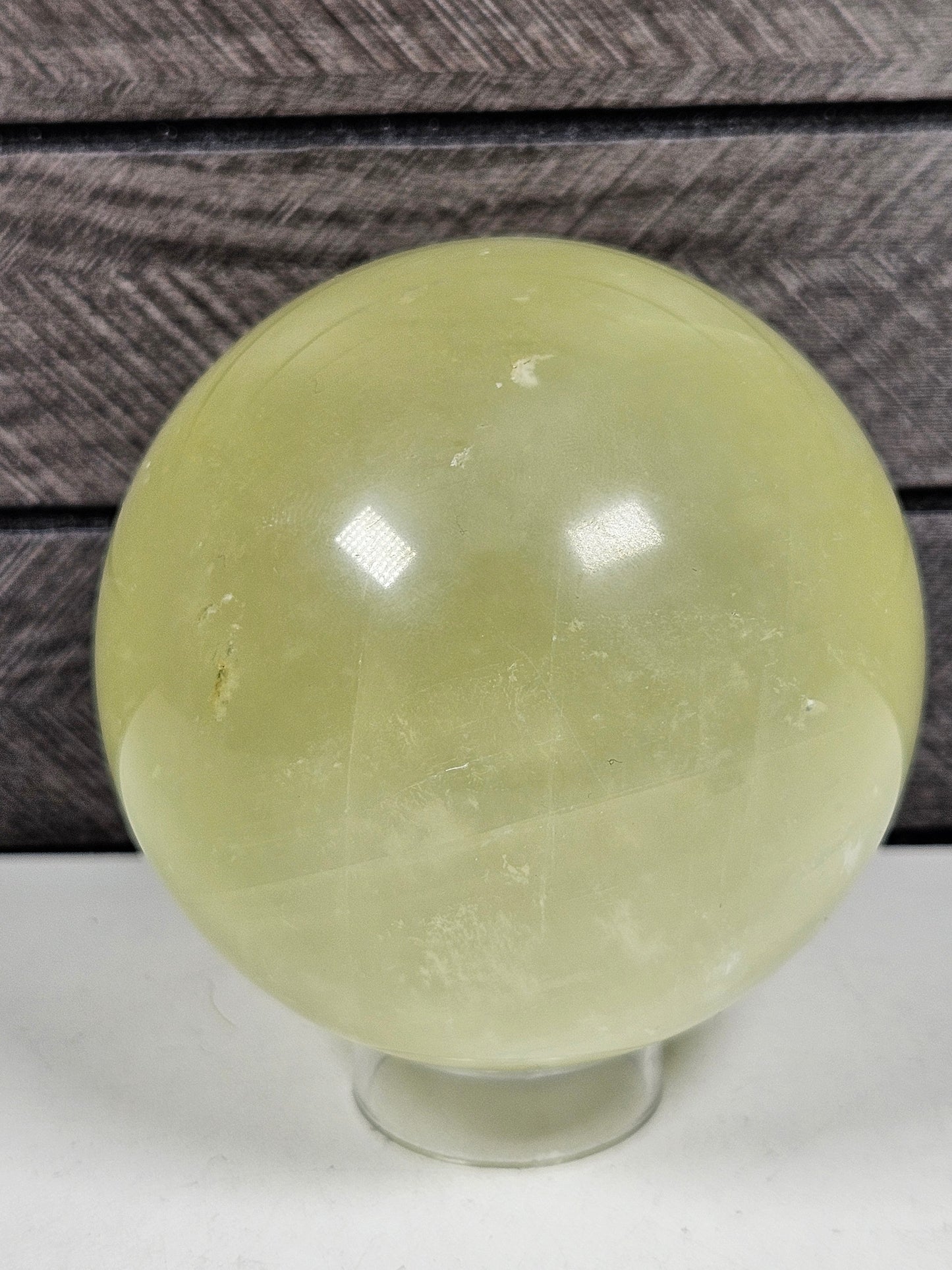 Groene Optisch Calciet bol 702 gram