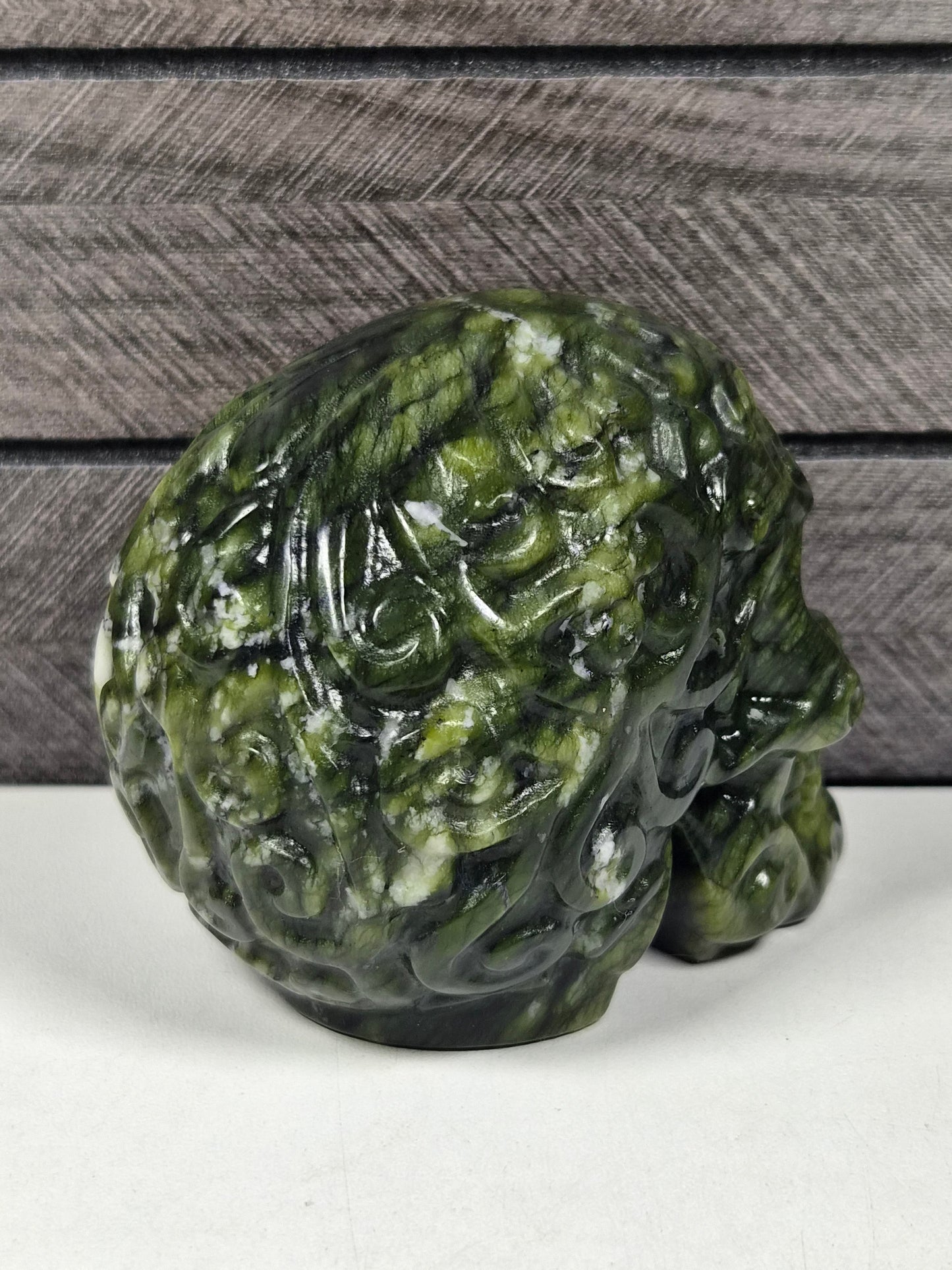 Groene Jade Schedel 496 gram