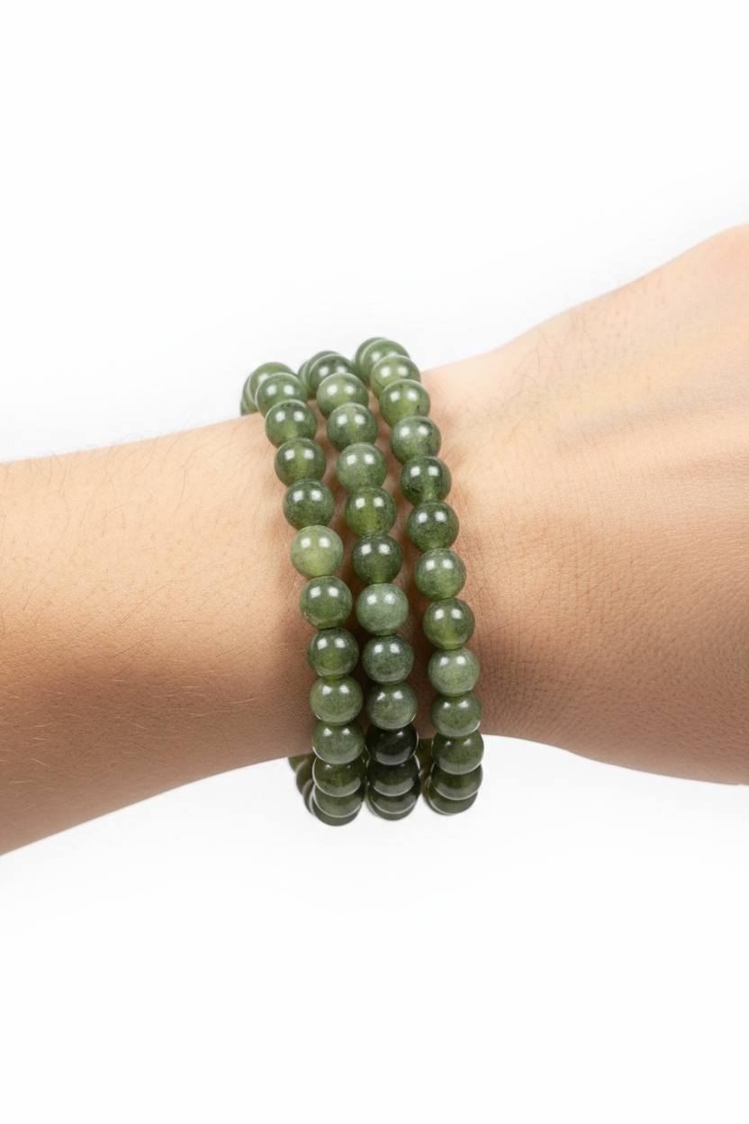 Groene Jade armband 6mm