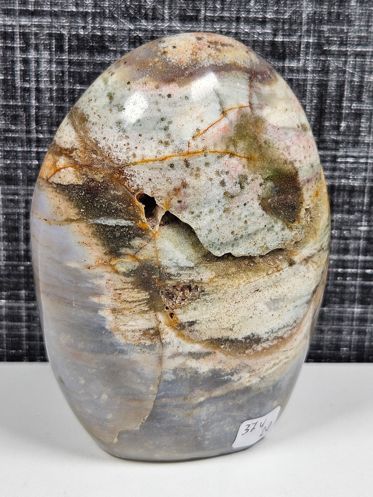 Oceaan jaspis sculptuur 372 gram