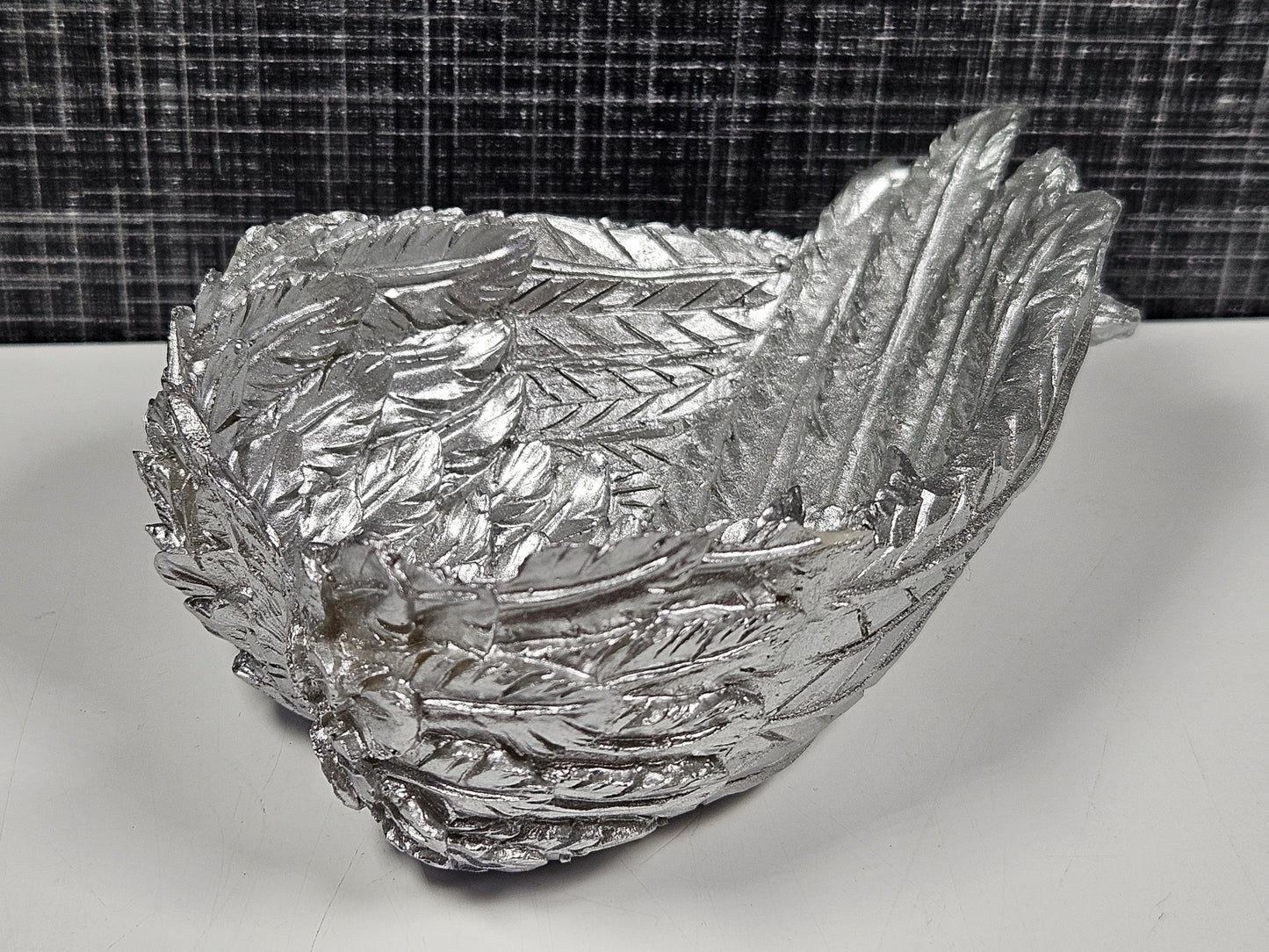Bollehouder engelenvleugels zilver