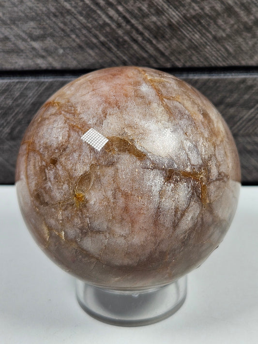 Roze Maansteen/ Zonnesteen bol 266 gram (hq)