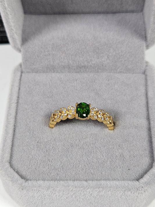 Dioptaas s925(verguld) verstelbare ring nr1