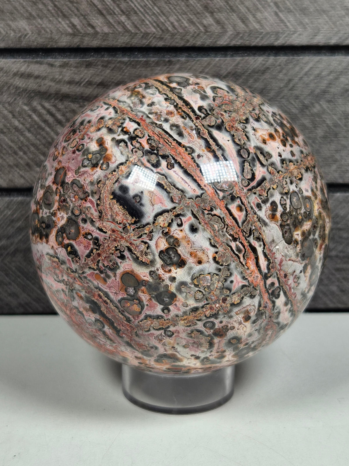 Luipaard Jaspis bol 614 gram