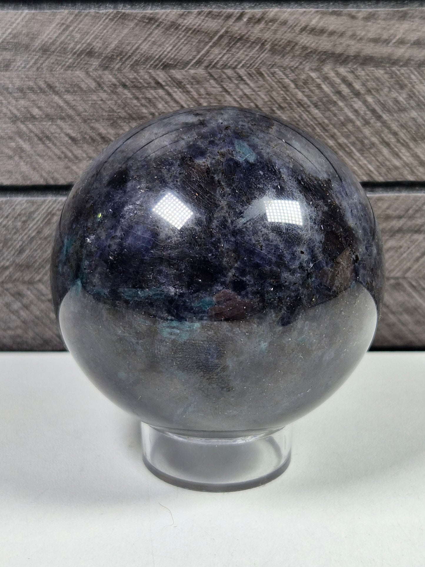 Cordieriet/Blauwe Apatiet bol 394 gram