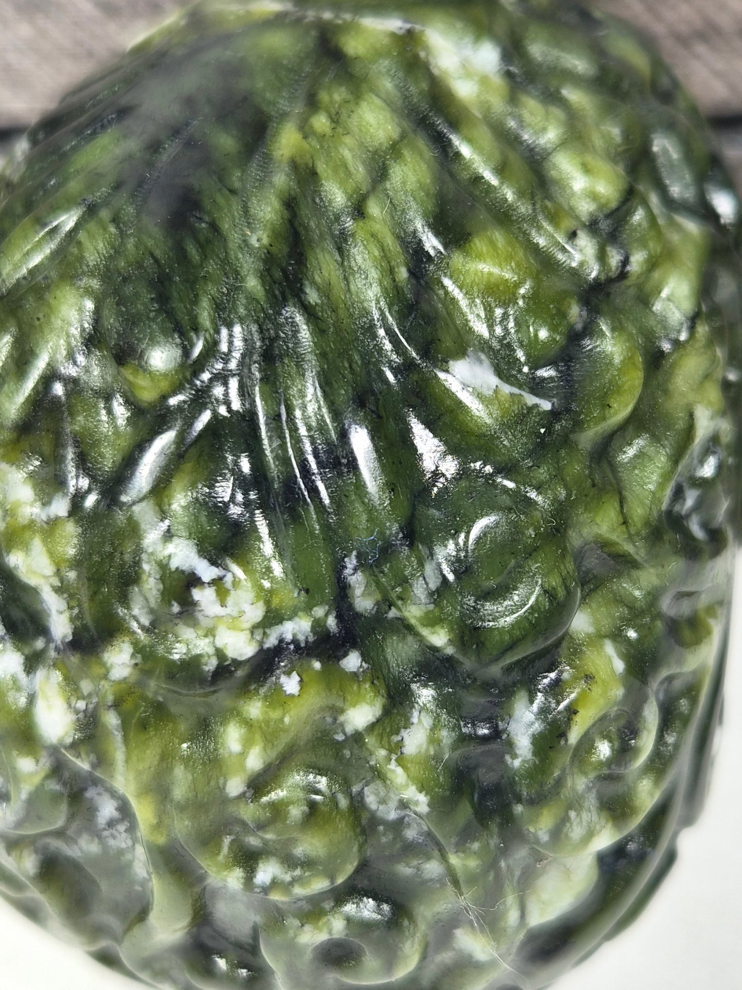 Groene Jade Schedel 496 gram