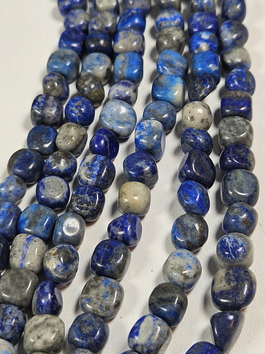 Lapis lazuli kralenstreng trommel 8mm