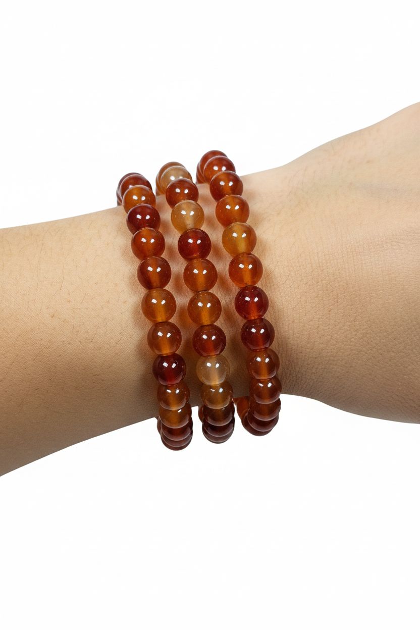 Carneool armband 8mm (oranje)