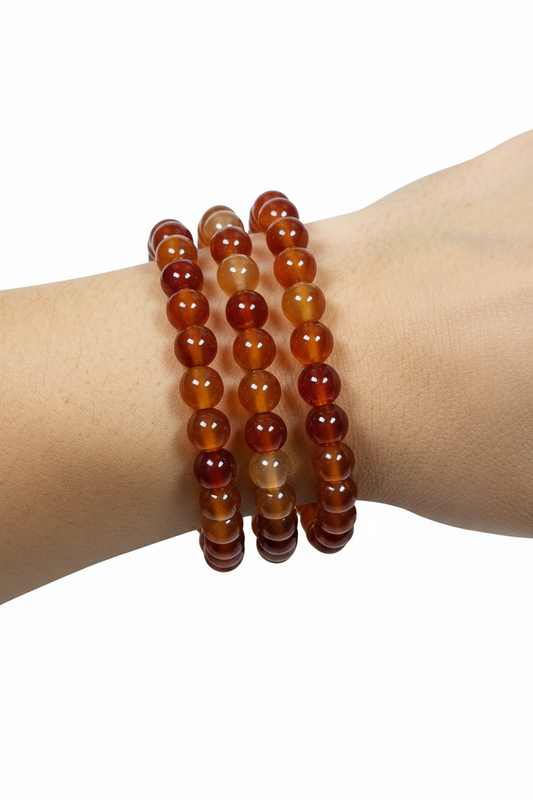 Carneool armband 8mm (oranje)