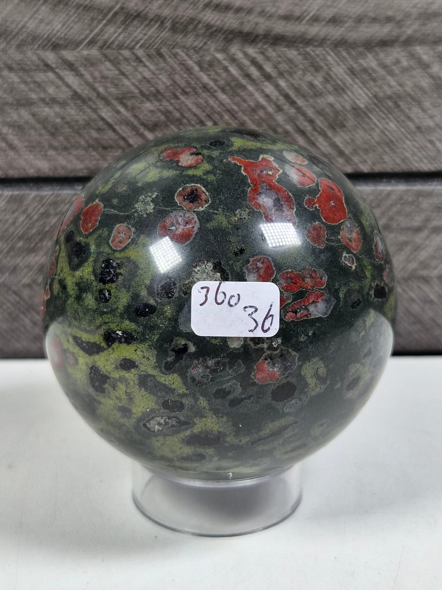Pruimenbloesem Jaspis bol 360 gram