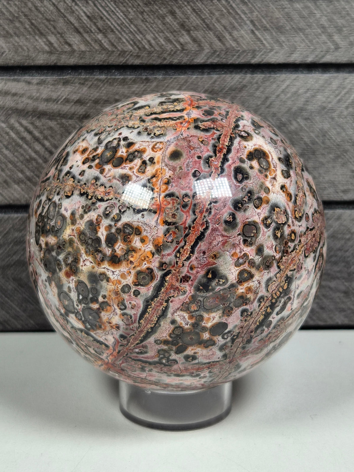 Luipaard Jaspis bol 614 gram