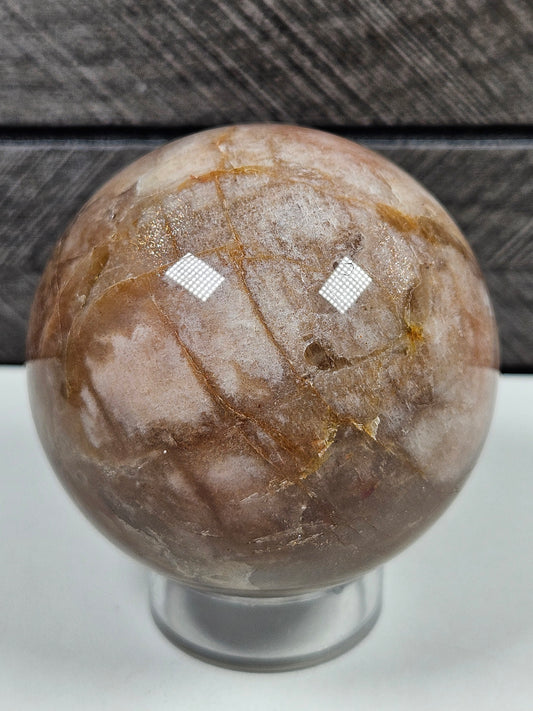 Roze Maansteen/ Zonnesteen bol 266 gram (hq)