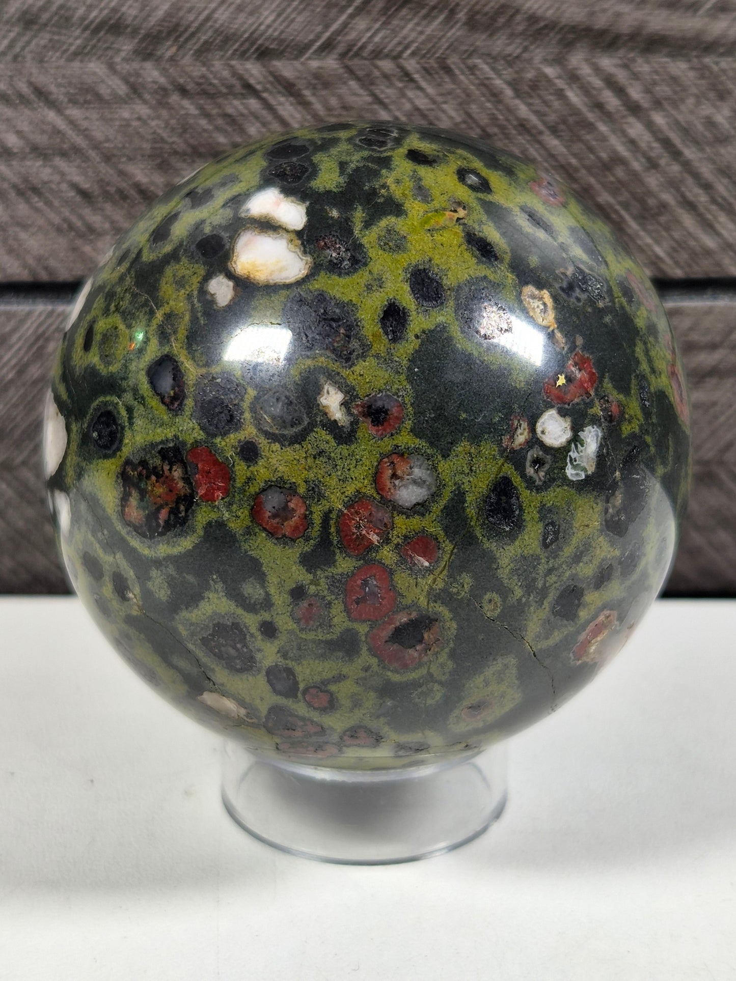 Pruimenbloesem Jaspis bol 452 gram