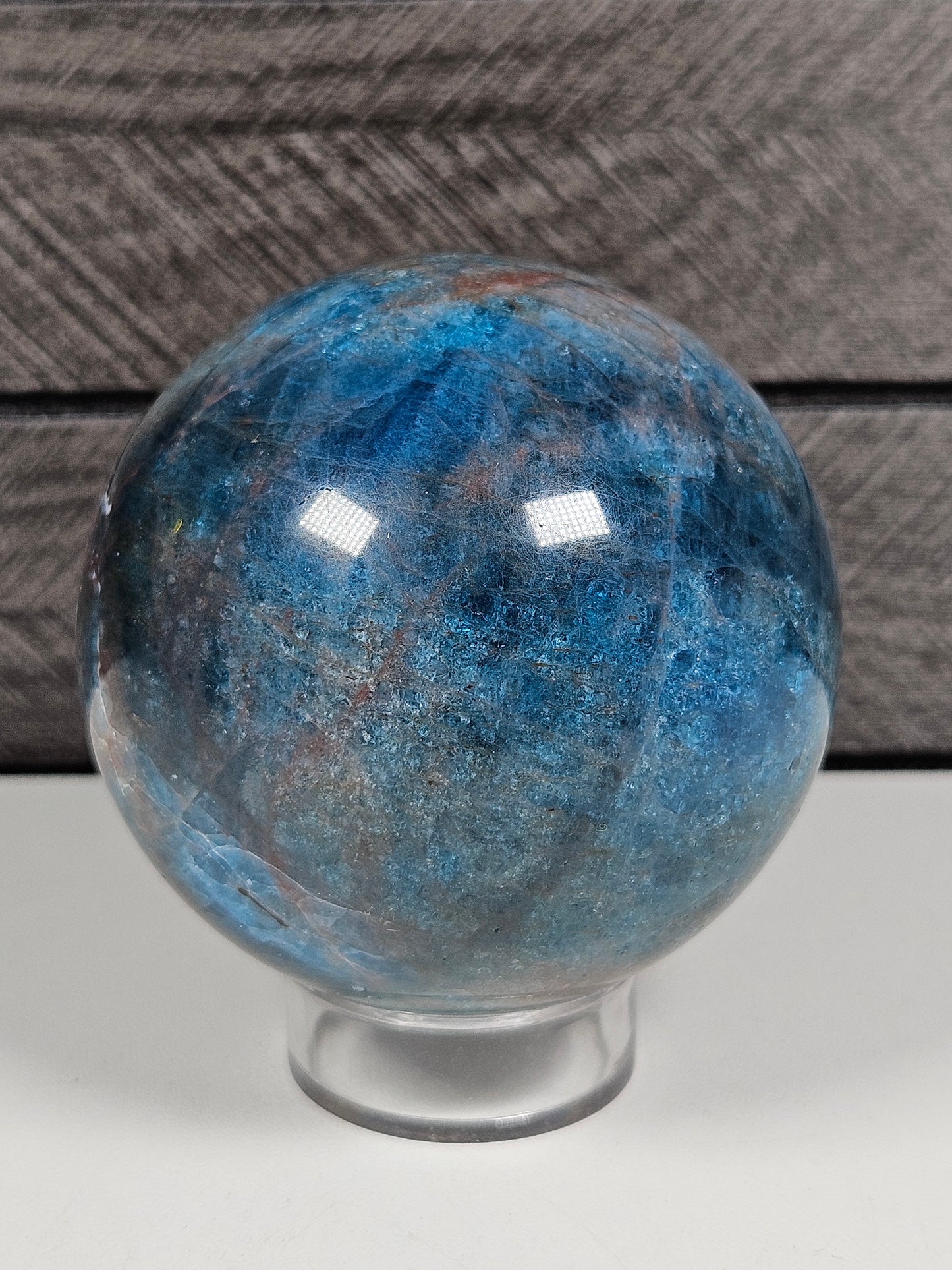 Blauwe apatiet bol 440 gram