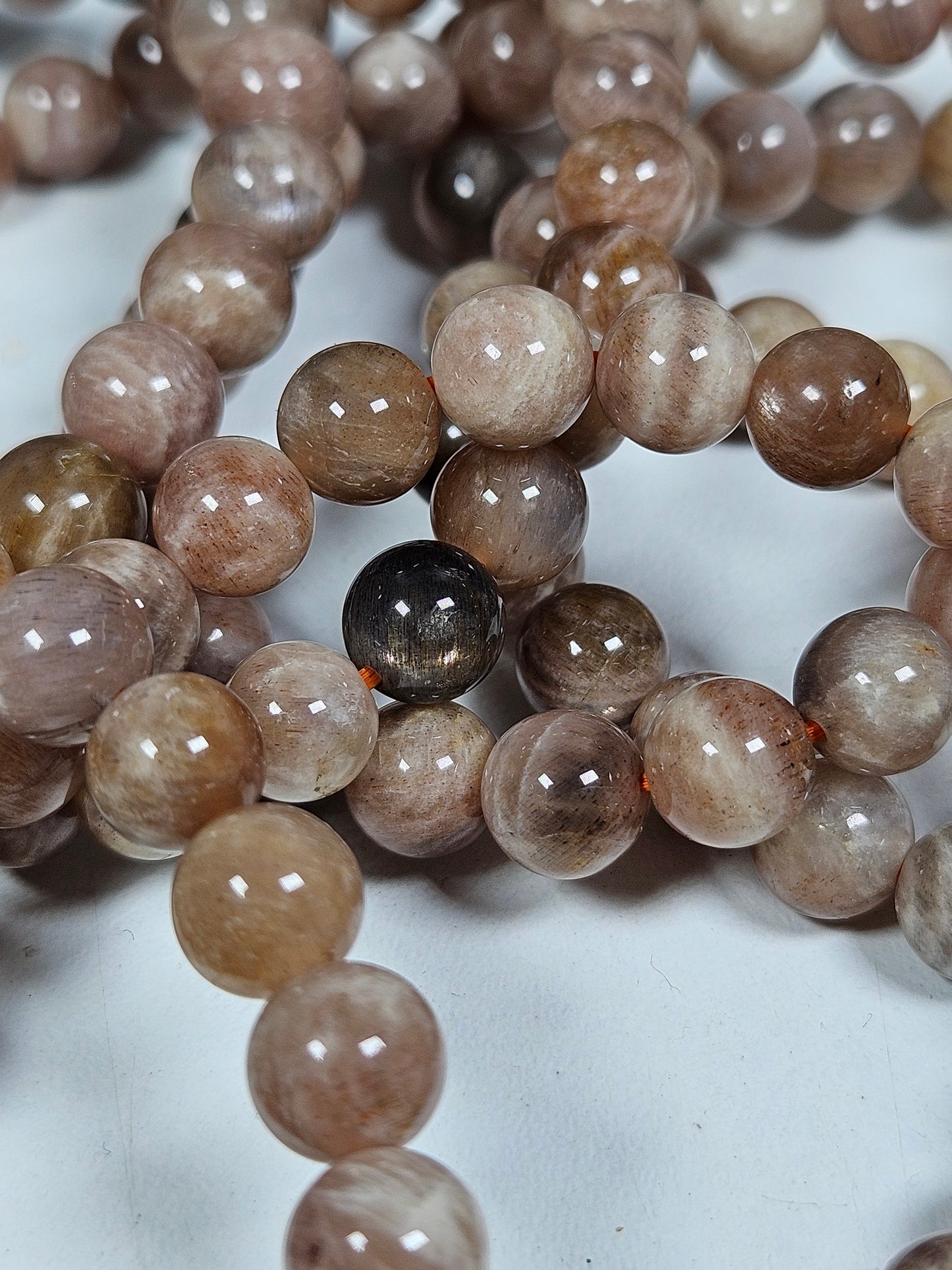 Mondstein/Sonnenstein-Mix-Armband 8 mm
