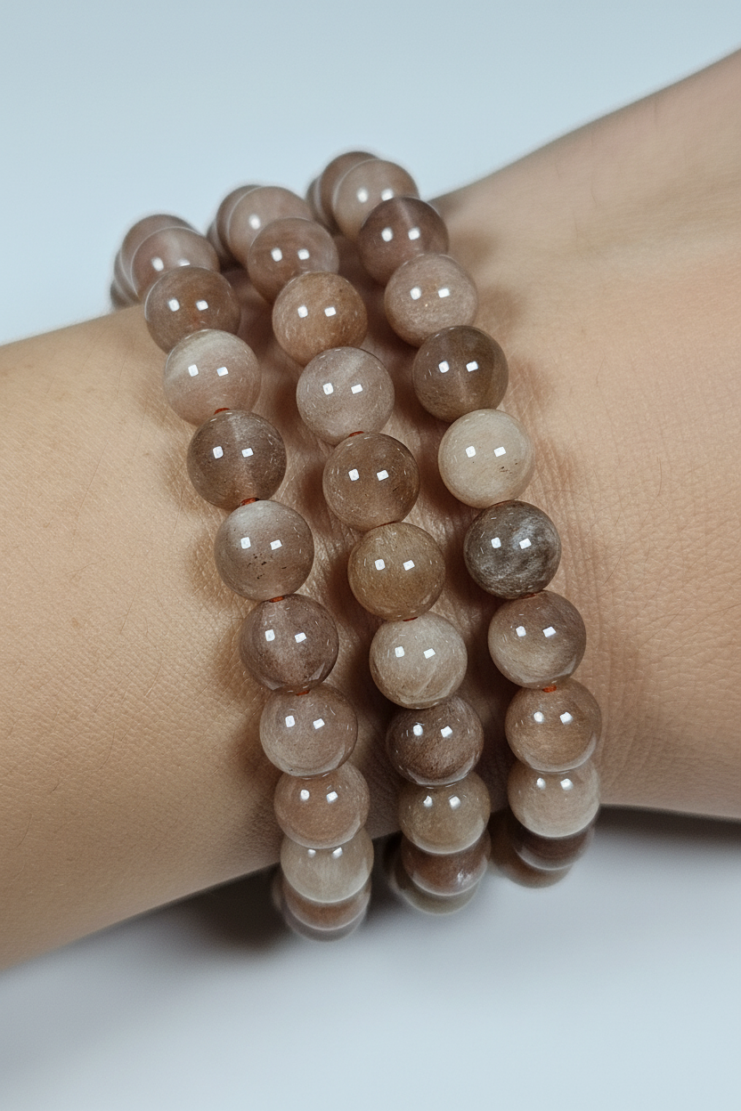 Mondstein/Sonnenstein-Mix-Armband 8 mm