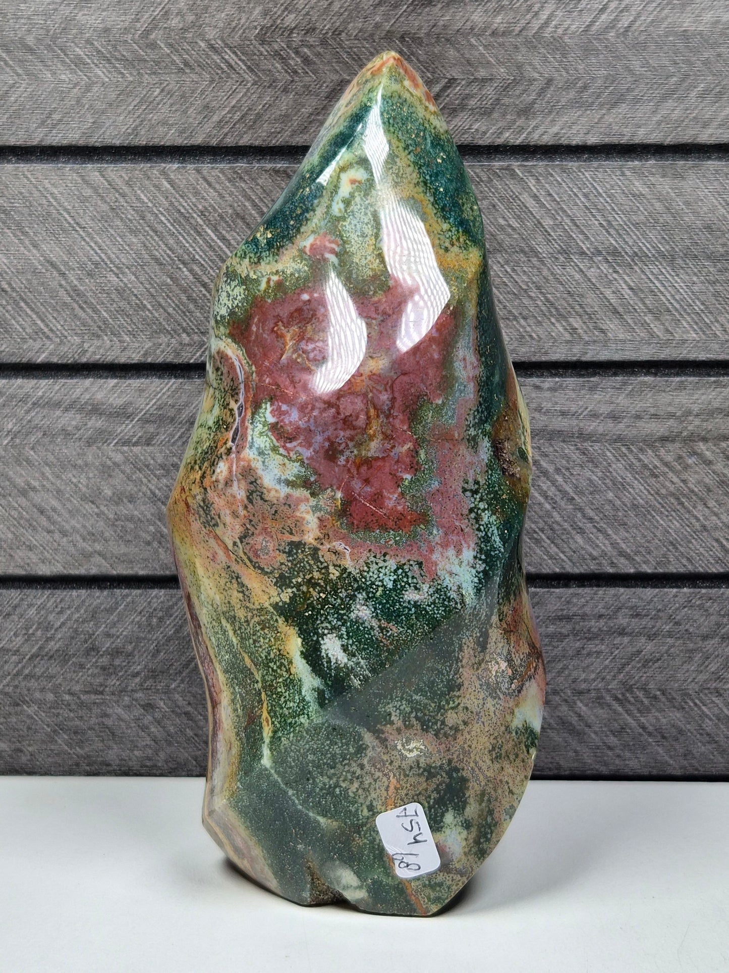 Oceaan jaspis Sculptuur 754 gram