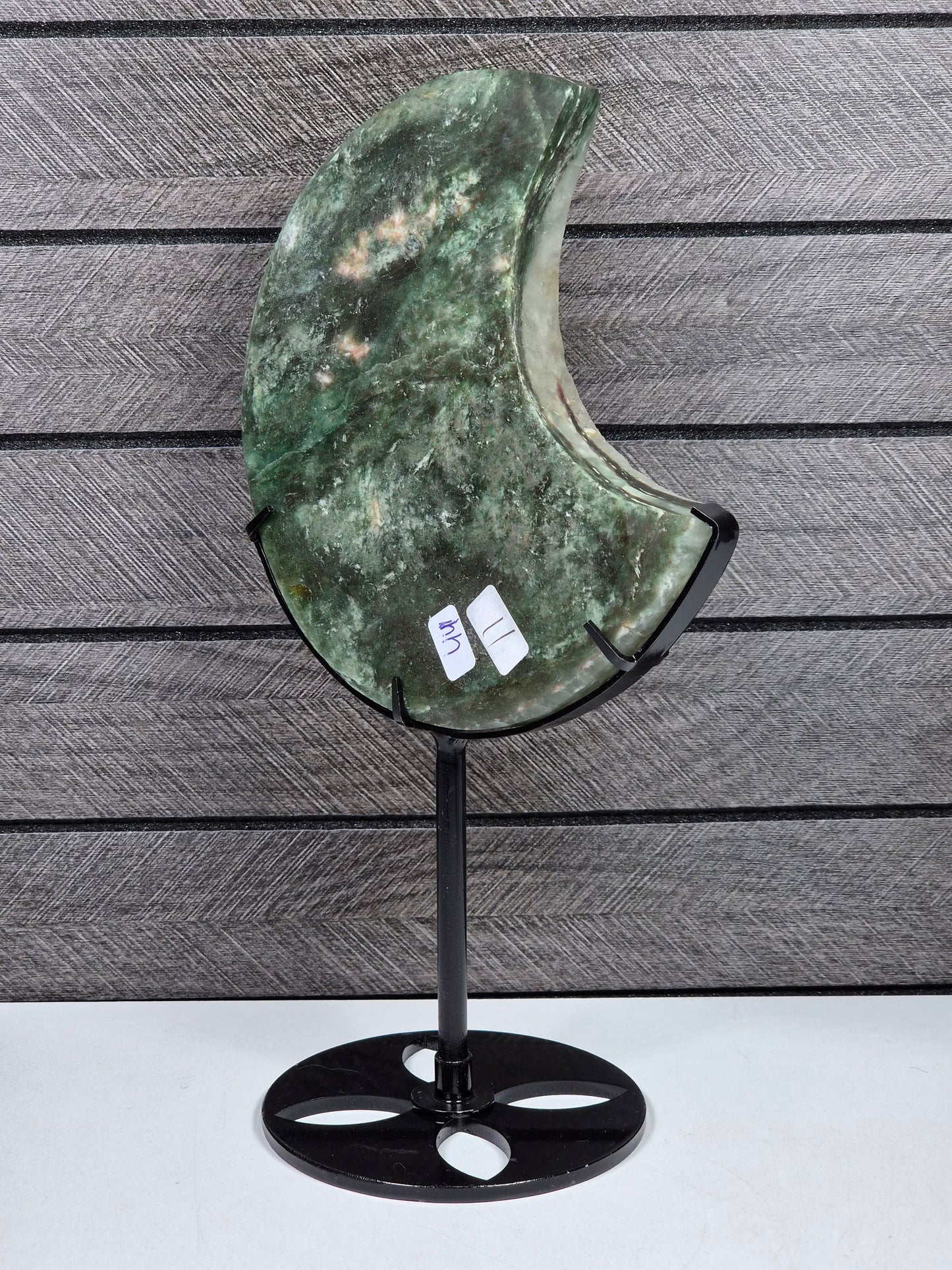 Groene Mica Maan op standaard nr11