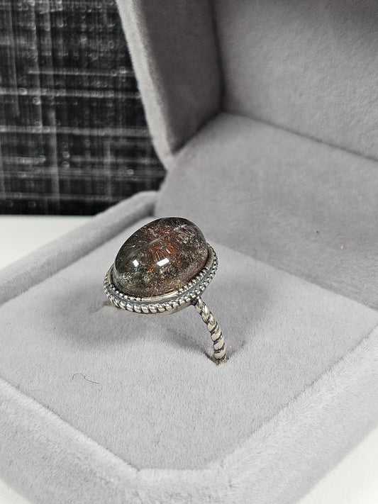 Lodoliet s925 (zilver) verstelbare ring nr59