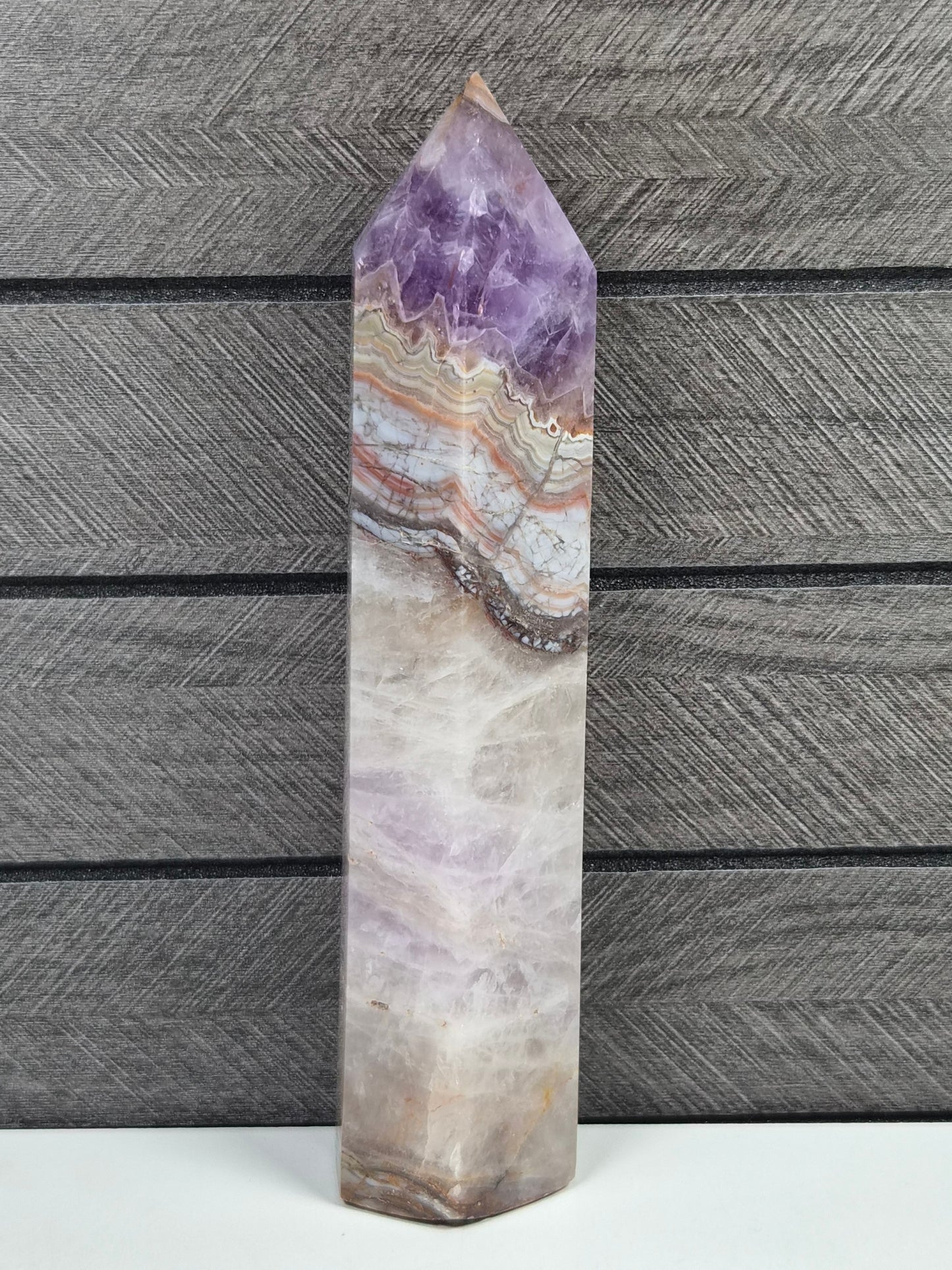Amethist/Crazy Lace toren 338 gram