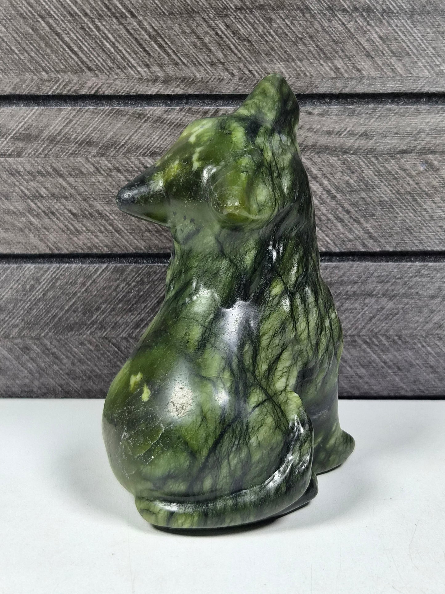 Groene Jade Wolf 350 gram