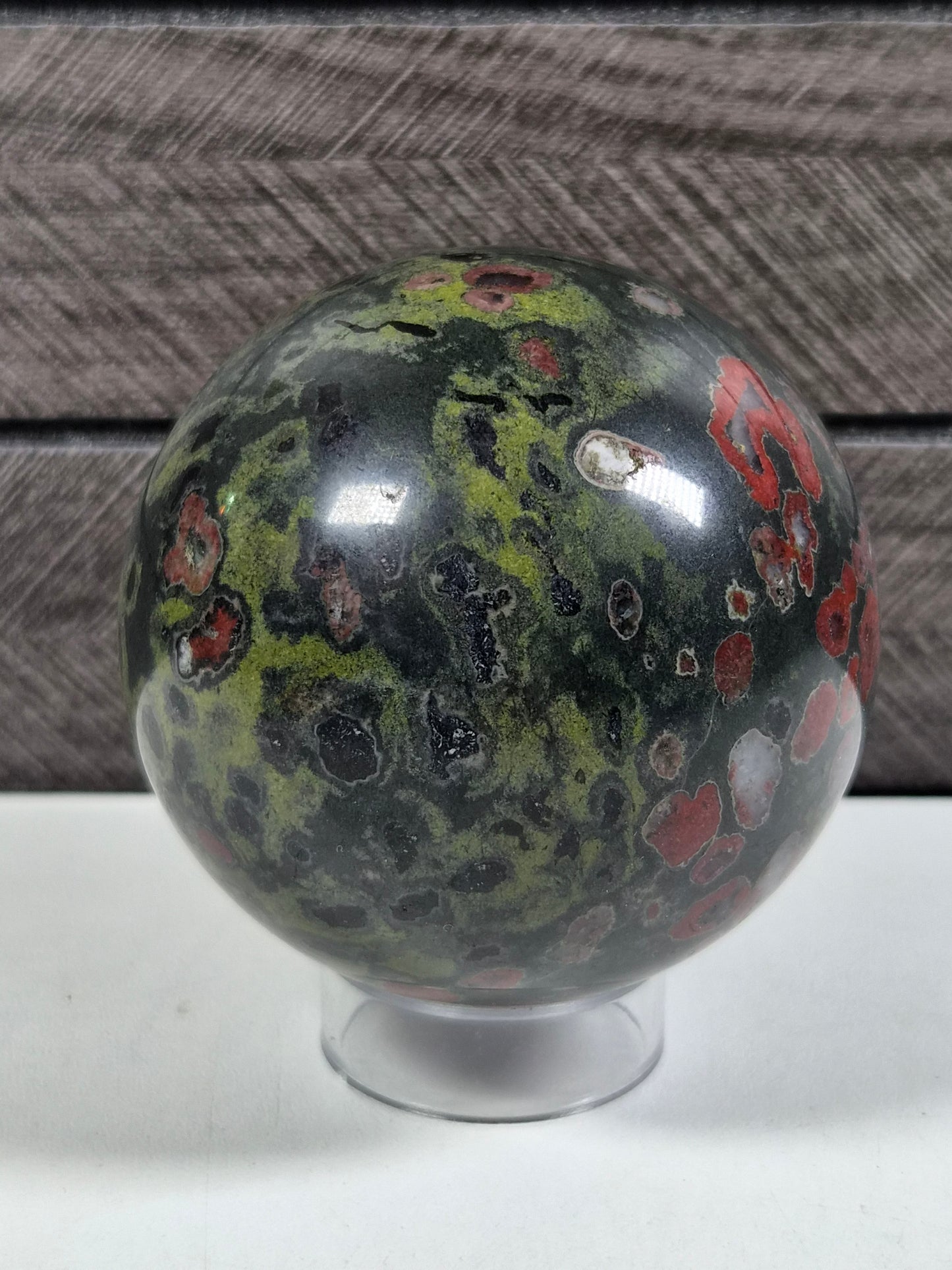 Pruimenbloesem Jaspis bol 436 gram