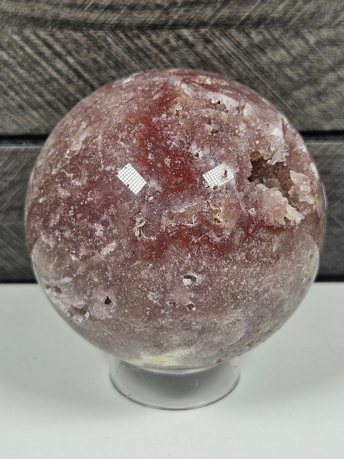 Roze amethist bol 394 gram