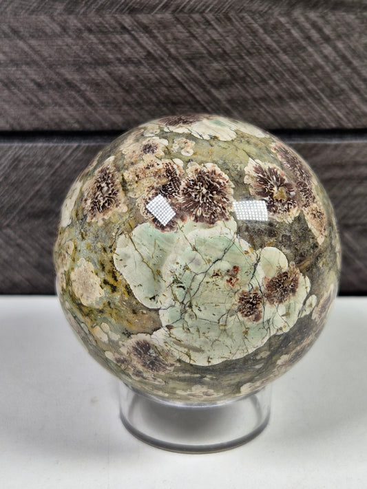 Groene Bloem Jaspis Bol 230 gram
